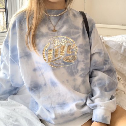 Tie-dye Miller Lite Sweatshirt