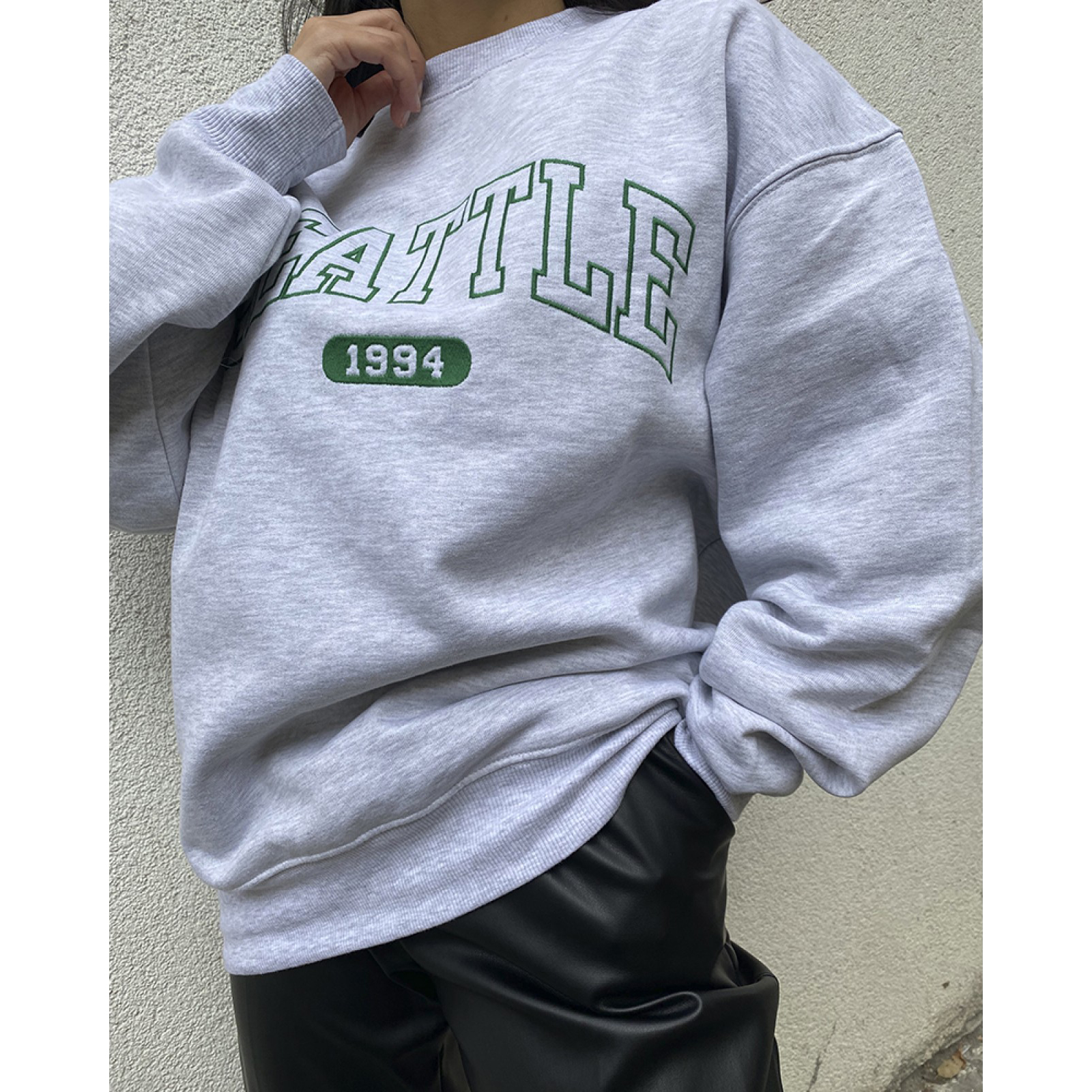 Casual Seattle Print Sweatshirt