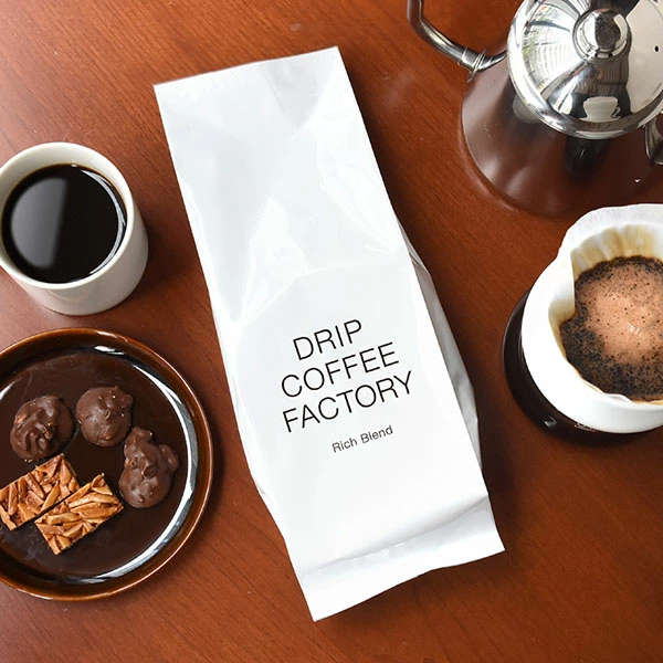 コーヒー豆 コーヒー 珈琲 リッチブレンド 1kg / 1.5kg / 2kg 豆のまま / 粉(中挽き) 6種から選べる 中深煎り 珈琲豆 コーヒー 豆 粉 自家焙煎 送料無料 ドリップコーヒーファクトリー DRIP COFFEE FACTORY