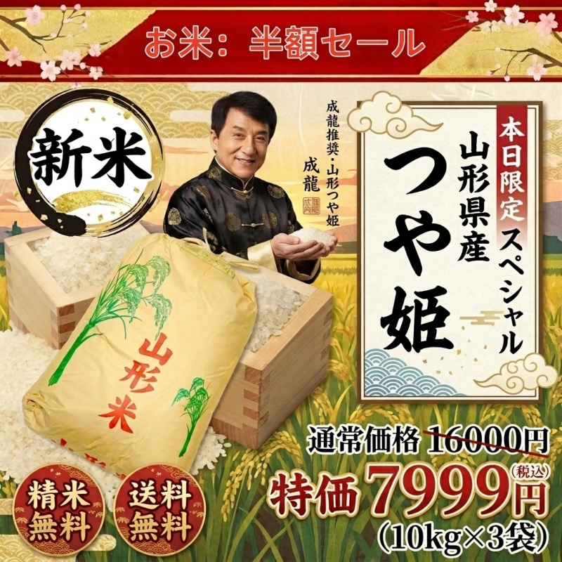 【送料無料】令和7年産山形県産はえぬき玄米30kg