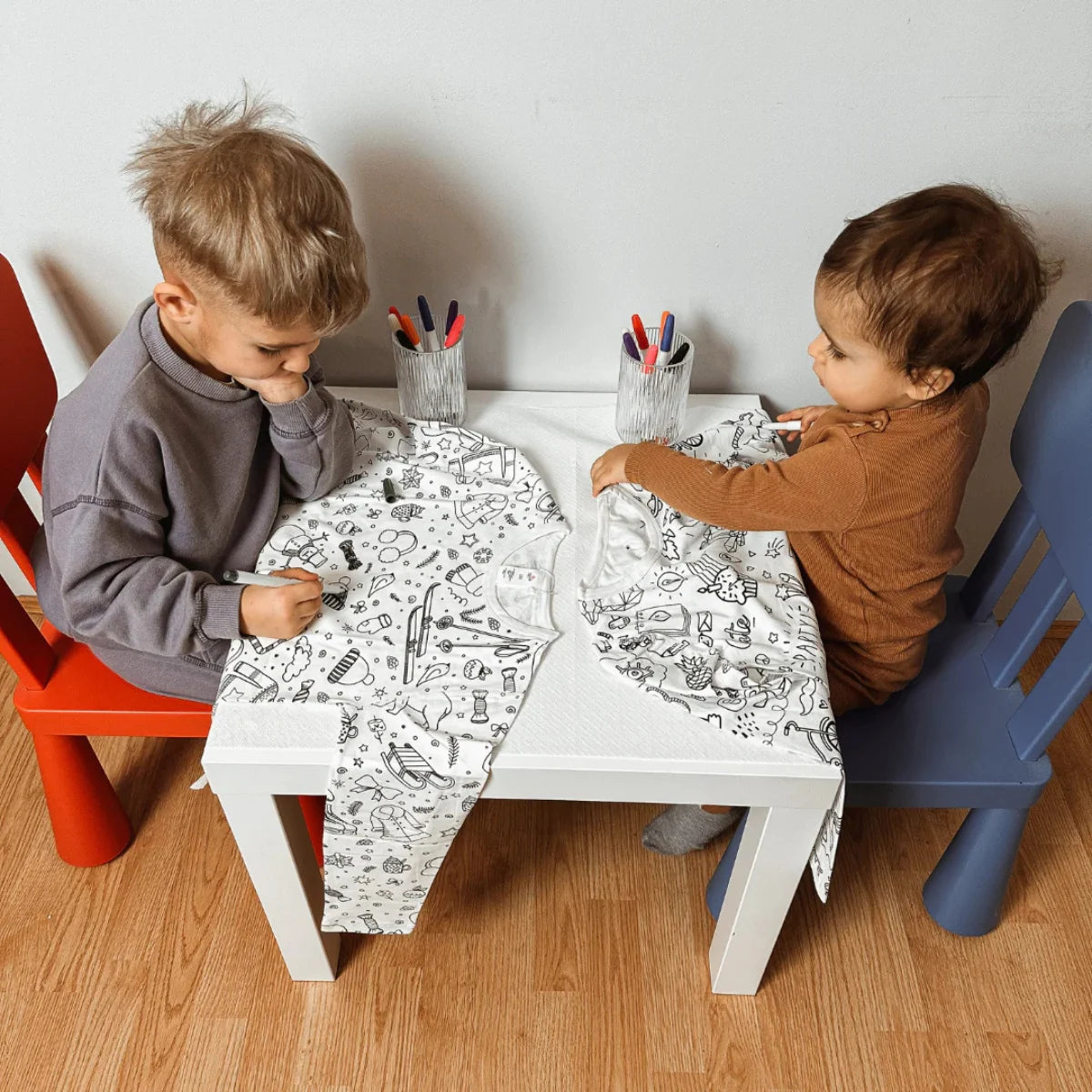 Two-Piece Kids' Pajama – Color Me In: Safari Animals (Ages 4+)
