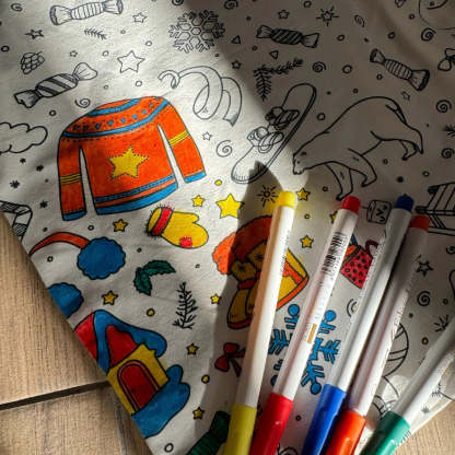 Two-Piece Kids' Pajama – Color Me In: Safari Animals (Ages 4+)
