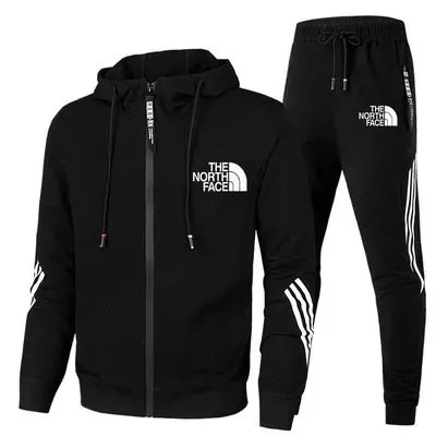 The Nolayrth Face-Men's Fashion Zip-Up Top Hoodie Trendy Sports Pants