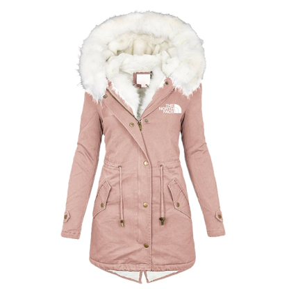 Manteau long Oxford à capuche pour femme