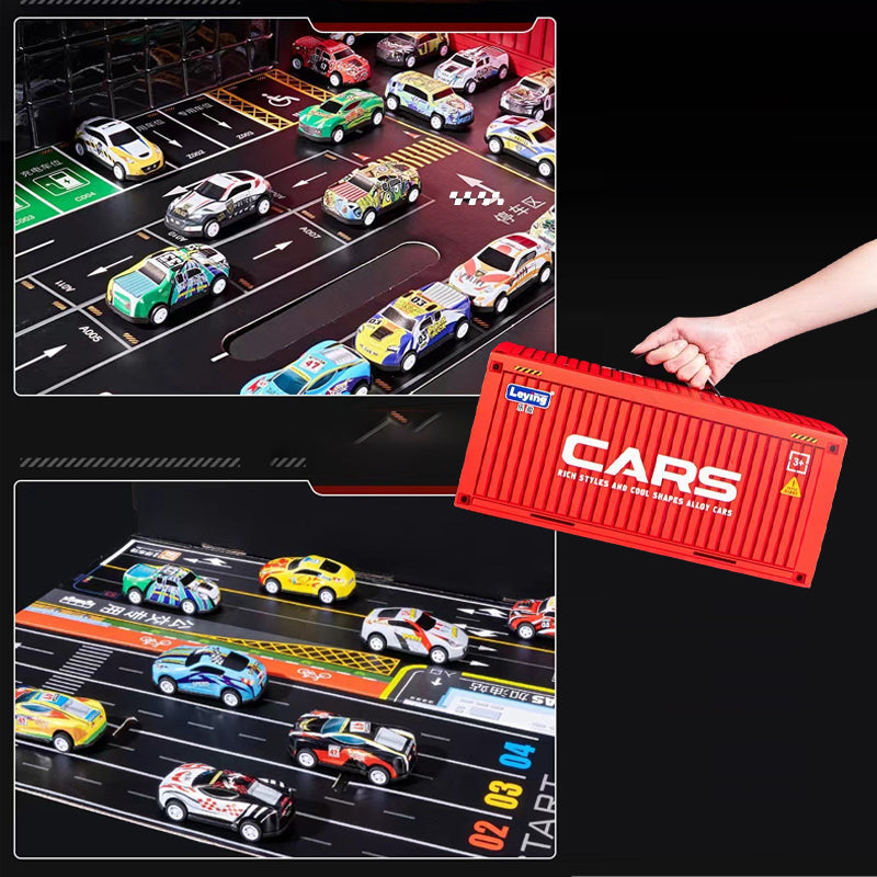 🎅Promozione di Natale: 49% DI SCONTO🎁48 mini auto pull-back con set garage integrato
