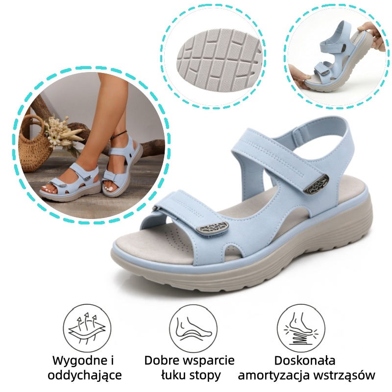 🔥 Ograniczona czasowo zniżka 50%! Letnie sandały ortopedyczne – ergonomiczne, wygodne i oddychające, które łagodzą ból. ✅