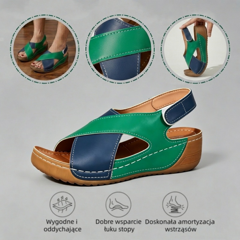 🔥 Ograniczona czasowo zniżka 50%! Letnie sandały ortopedyczne – ergonomiczne, wygodne i oddychające, które łagodzą ból. ✅