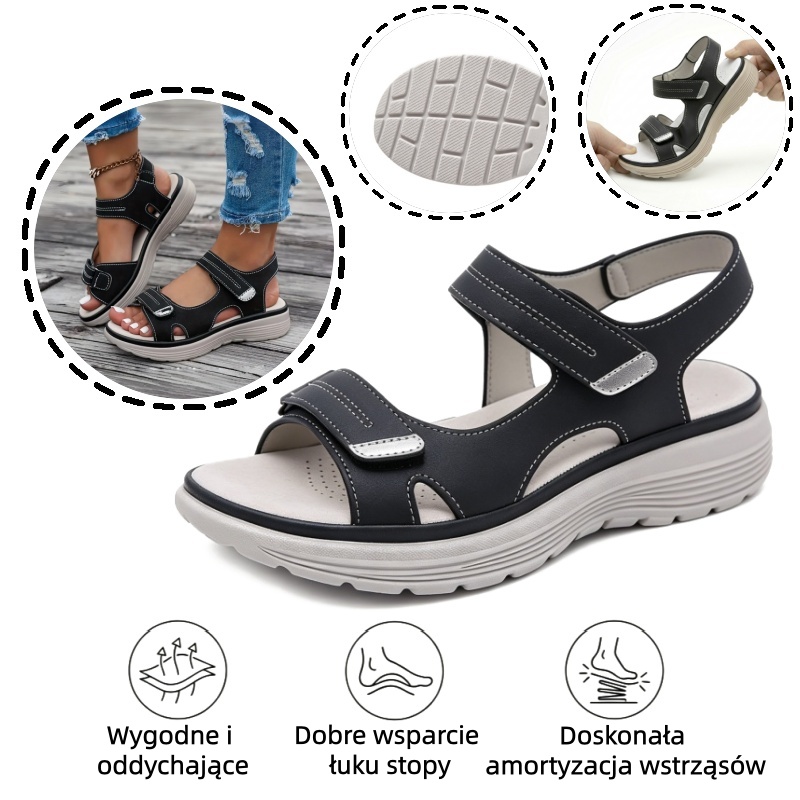 🔥 Ograniczona czasowo zniżka 50%! Letnie sandały ortopedyczne – ergonomiczne, wygodne i oddychające, które łagodzą ból. ✅
