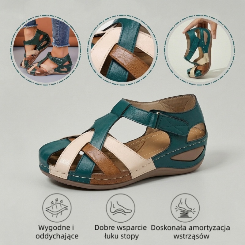 🔥 Ograniczona czasowo zniżka 50%! Letnie sandały ortopedyczne – ergonomiczne, wygodne i oddychające, które łagodzą ból. ✅