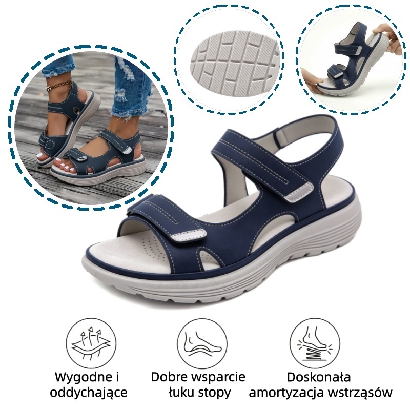 🔥 Ograniczona czasowo zniżka 50%! Letnie sandały ortopedyczne – ergonomiczne, wygodne i oddychające, które łagodzą ból. ✅