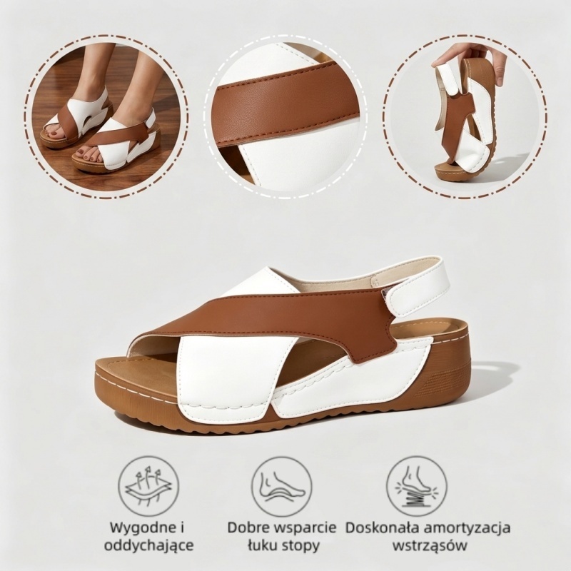 🔥 Ograniczona czasowo zniżka 50%! Letnie sandały ortopedyczne – ergonomiczne, wygodne i oddychające, które łagodzą ból. ✅