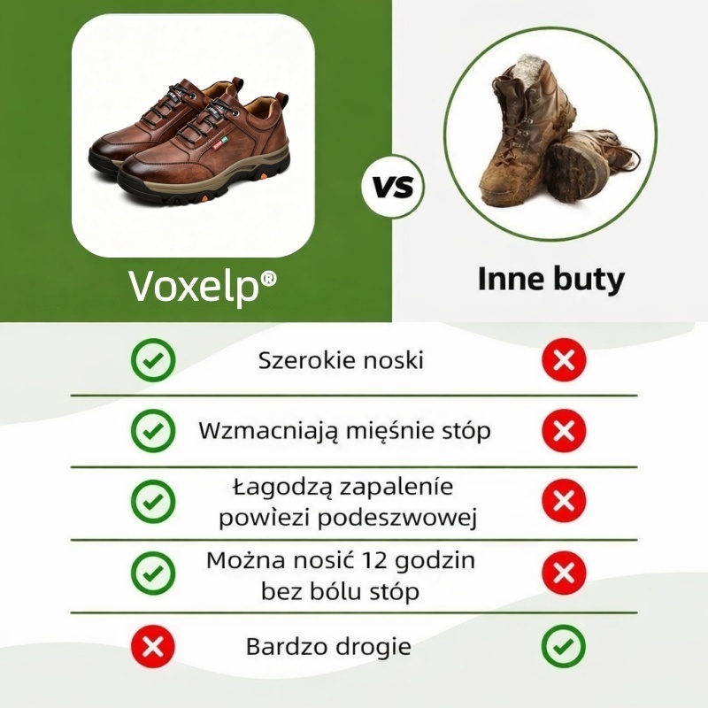 🔥 50% zniżki tylko dziś! Nie przegap! ⏰ Ergonomicznie zaprojektowane buty ortopedyczne – zapewniają naturalne wsparcie łuku stopy 👞 Skutecznie łagodzą ból stóp