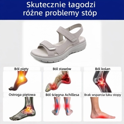 🔥 Ograniczona czasowo zniżka 50%! Letnie sandały ortopedyczne – ergonomiczne, wygodne i oddychające, które łagodzą ból. ✅