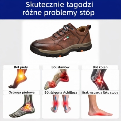 🔥 50% zniżki tylko dziś! Nie przegap! ⏰ Ergonomicznie zaprojektowane buty ortopedyczne – zapewniają naturalne wsparcie łuku stopy 👞 Skutecznie łagodzą ból stóp