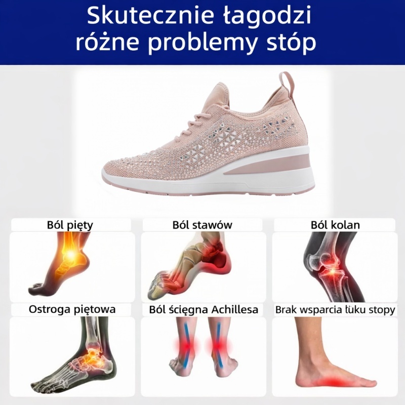 🔥 50% zniżki tylko dziś! Nie przegap! ⏰ Ergonomicznie zaprojektowane buty ortopedyczne – zapewniają naturalne wsparcie łuku stopy 👞 Skutecznie łagodzą ból stóp