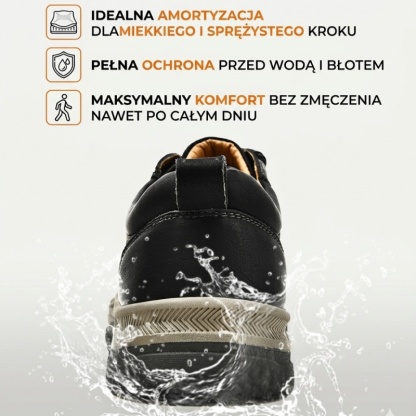 🔥 50% zniżki tylko dziś! Nie przegap! ⏰ Ergonomicznie zaprojektowane buty ortopedyczne – zapewniają naturalne wsparcie łuku stopy 👞 Skutecznie łagodzą ból stóp
