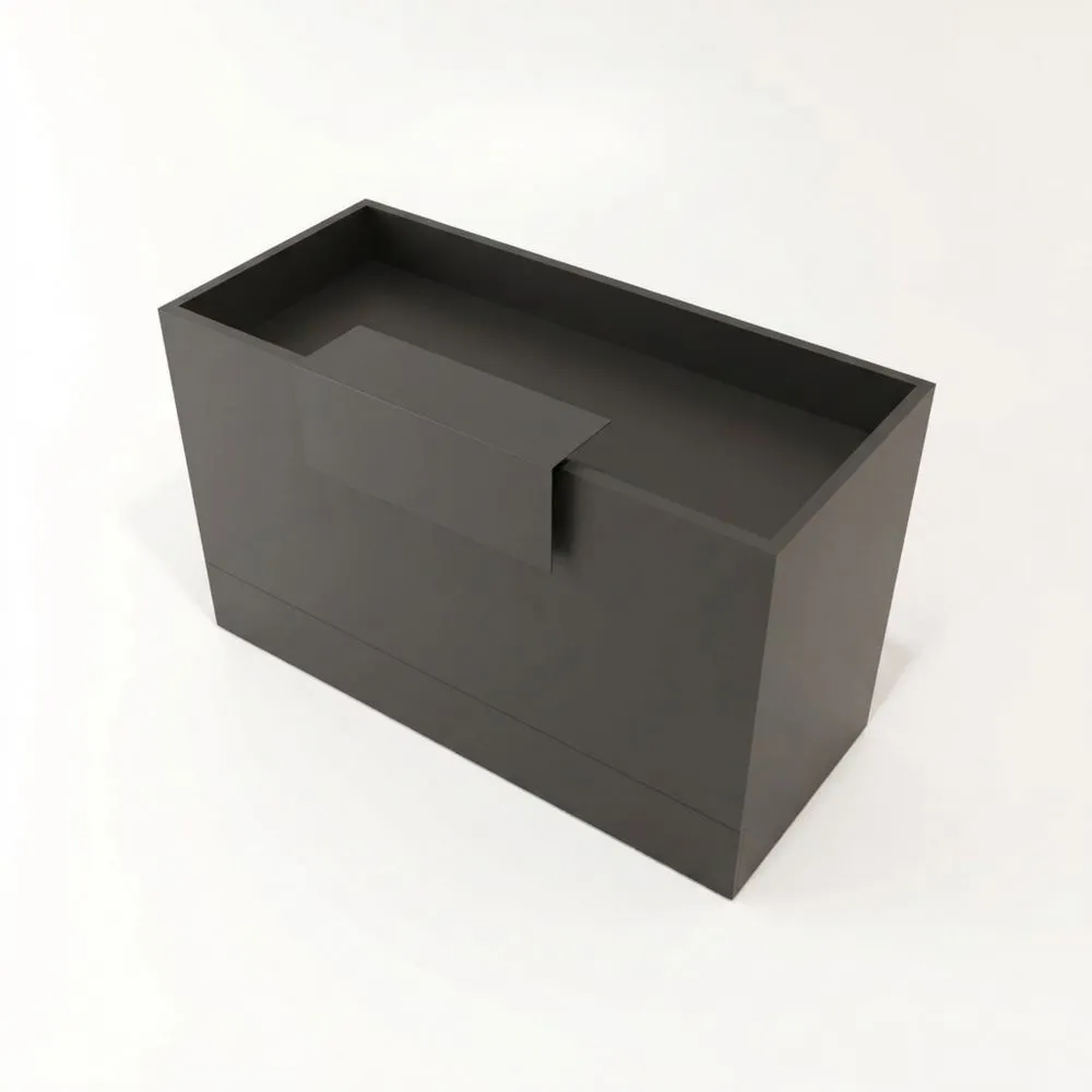 Encimera de Cocina Moderna en Grafito de 120 a 200 CM