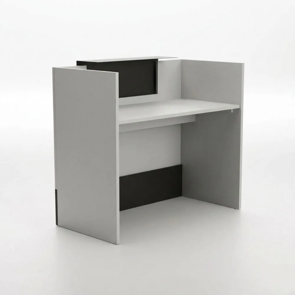 Mostrador de Recepción para Oficina o Negocio en Gris y Grafito