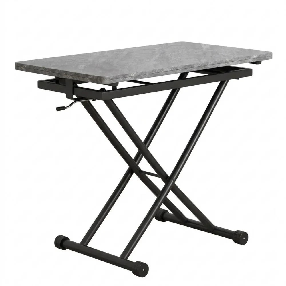 Mesa de Comedor Ajustable en Altura con Superficie Extensible