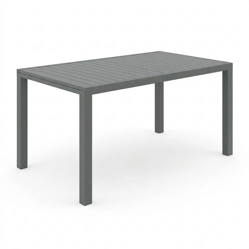 Mesa de Jardín Extensible para 8 Personas en Gris Grafito