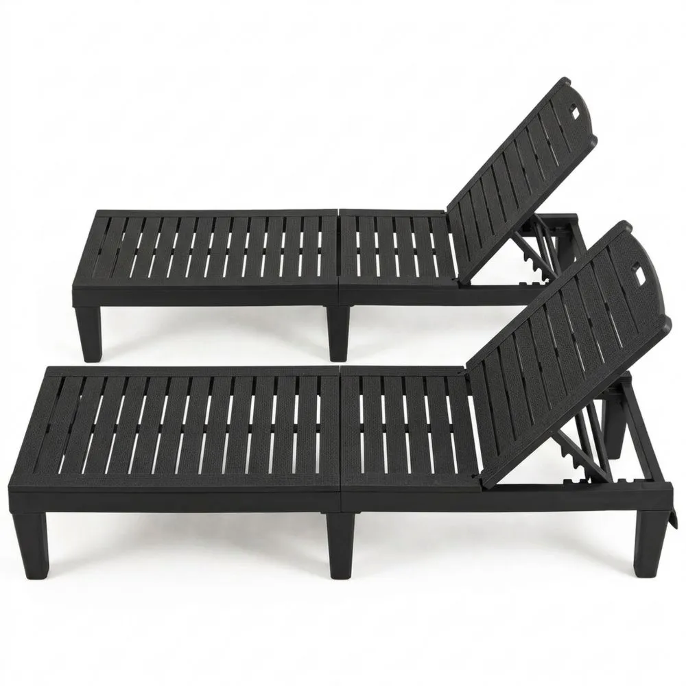 Tumbonas de Jardín Reclinables con Respaldo Ajustable