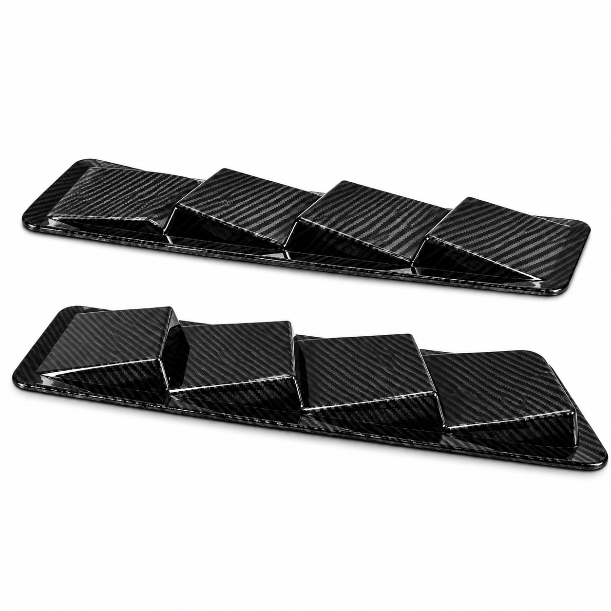 Car Hood Decorative Air Vent Sticker Adhesive Fake Intake Scoop Bonnet Trim Shark Gill Style