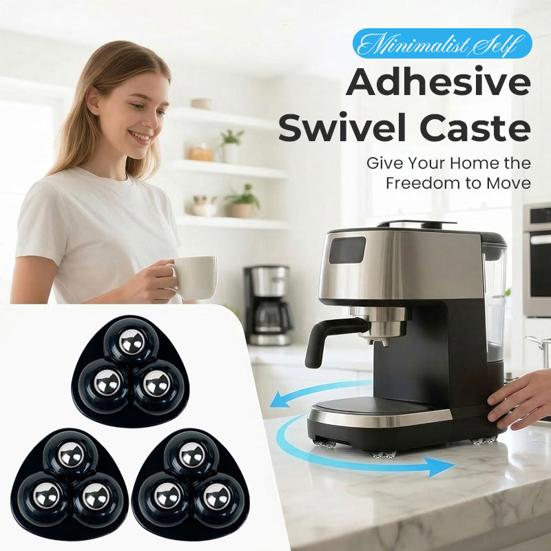 Minimalist Self-Adhesive Swivel Caster🔄 — Give Your Home the Freedom to Move