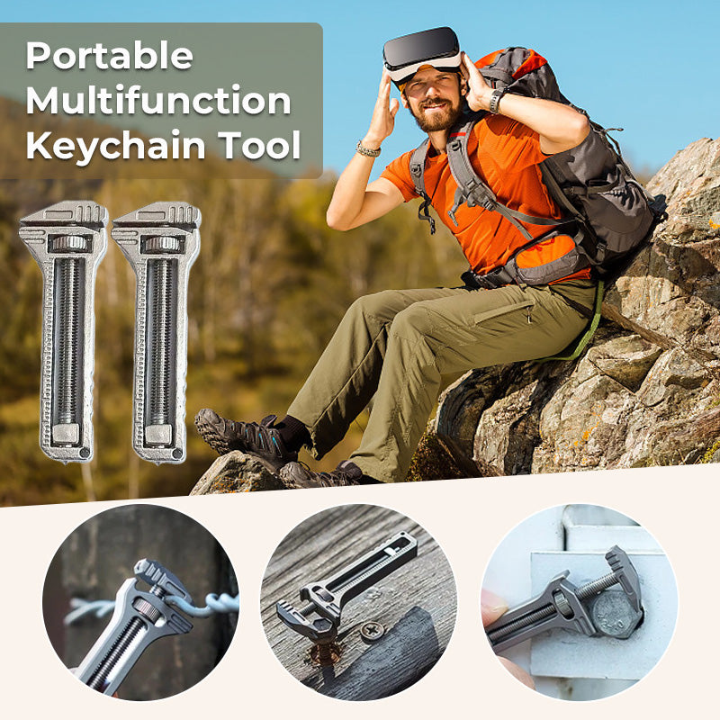 🔥Last Day 50% OFF -Portable Multifunction Keychain Tool Combines a Cutter, Screwdriver, and Everyday Utility Functions for Camping and Daily Use
