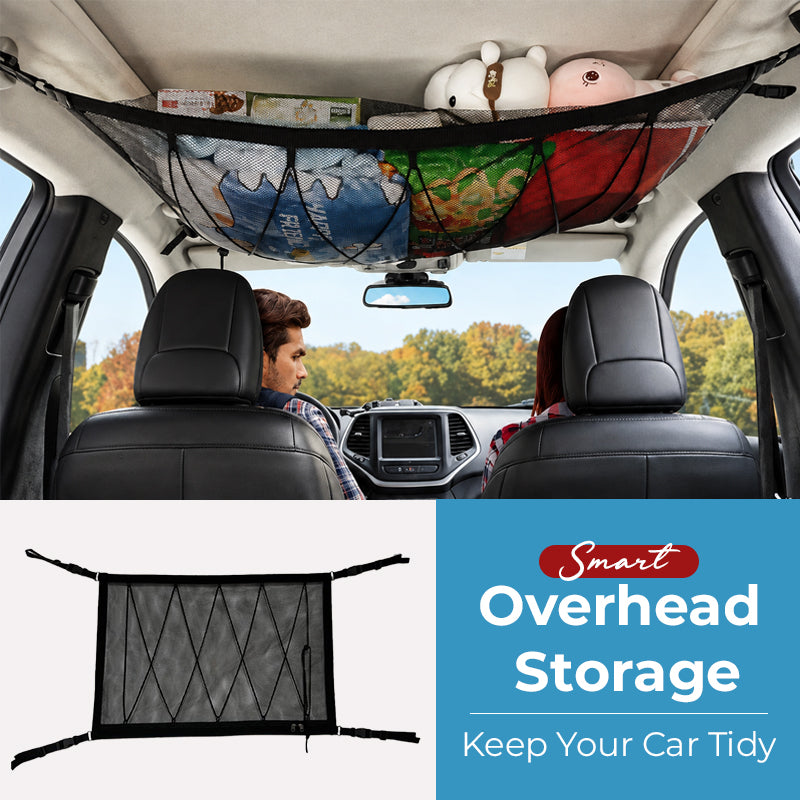 Car Ceiling Cargo Storage Net Pocket