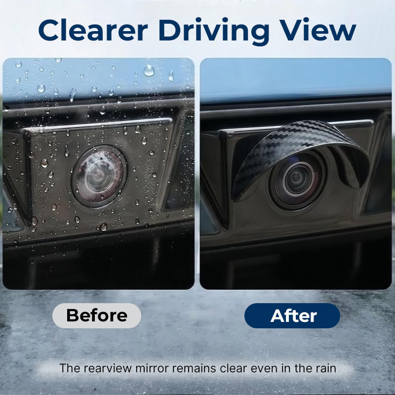 Clearer rear camera view in rainy conditions