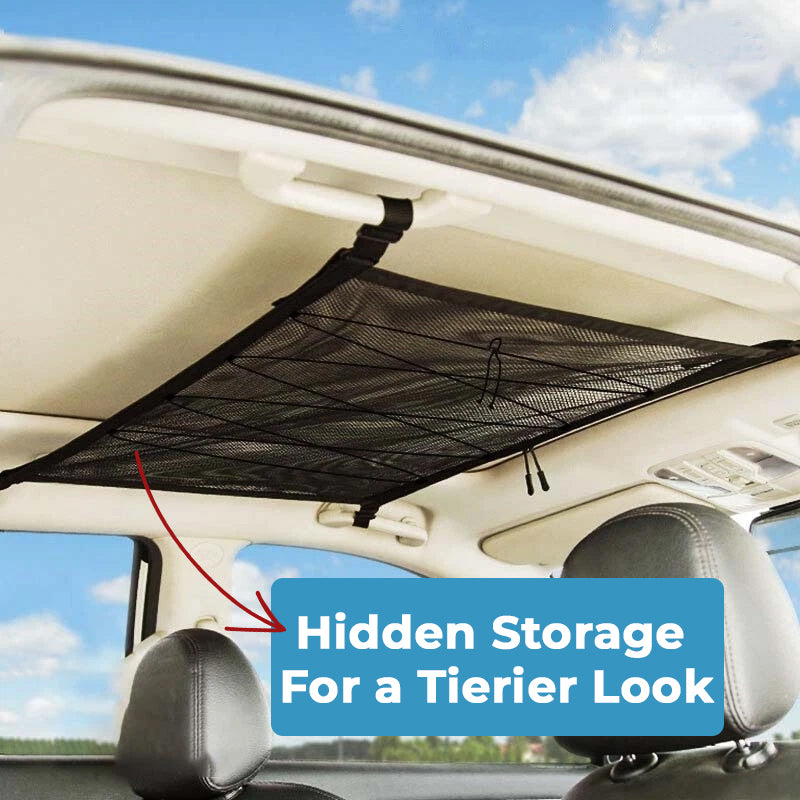 Car Ceiling Cargo Storage Net Pocket