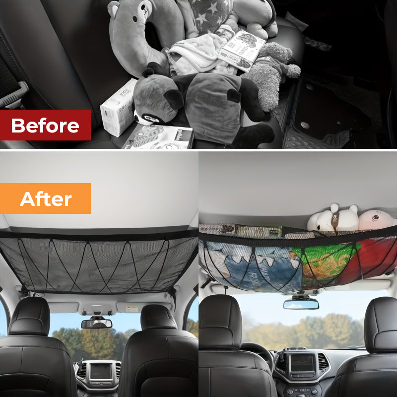 Car Ceiling Cargo Storage Net Pocket