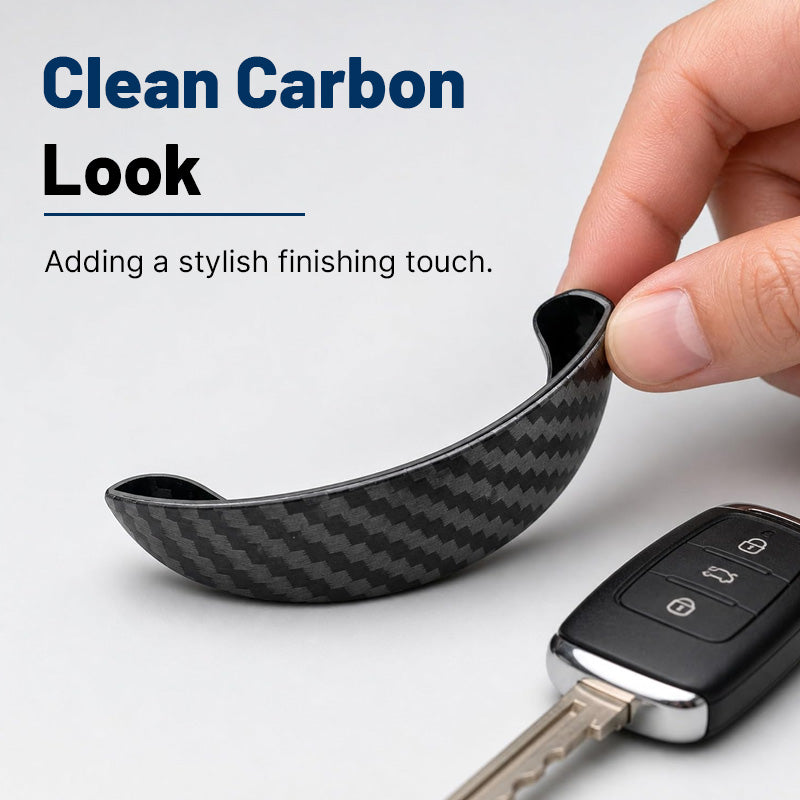 Carbon style rear camera rain shield