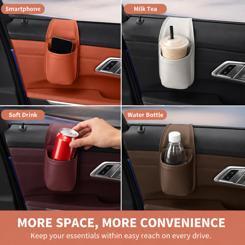 🚗Car Door Leather Cup Holder