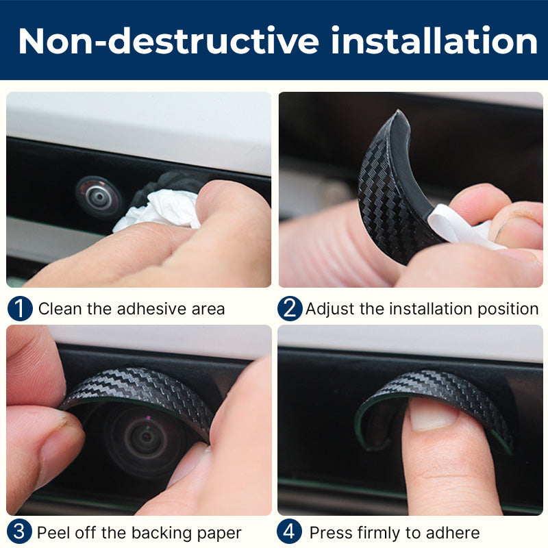 Compact rear view camera rain cover
