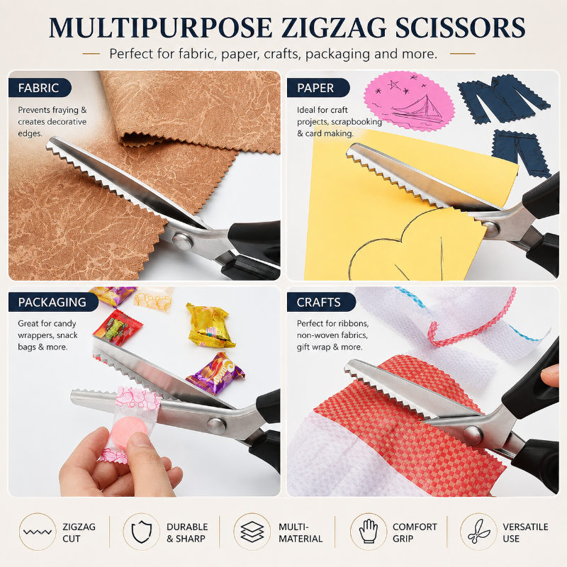 Pinking Shears in Action
