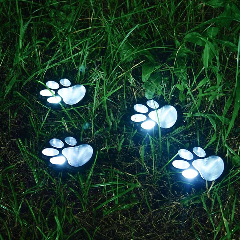 Solar-Powered Cat Paw Lamp