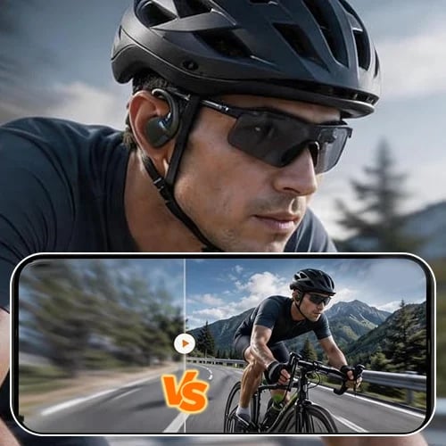 Hands-free point of view camera headset recording outdoor activities