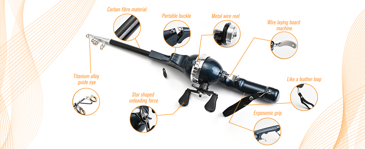 fishing pole fishing poles pocket fishing rod collapsible fishing pole