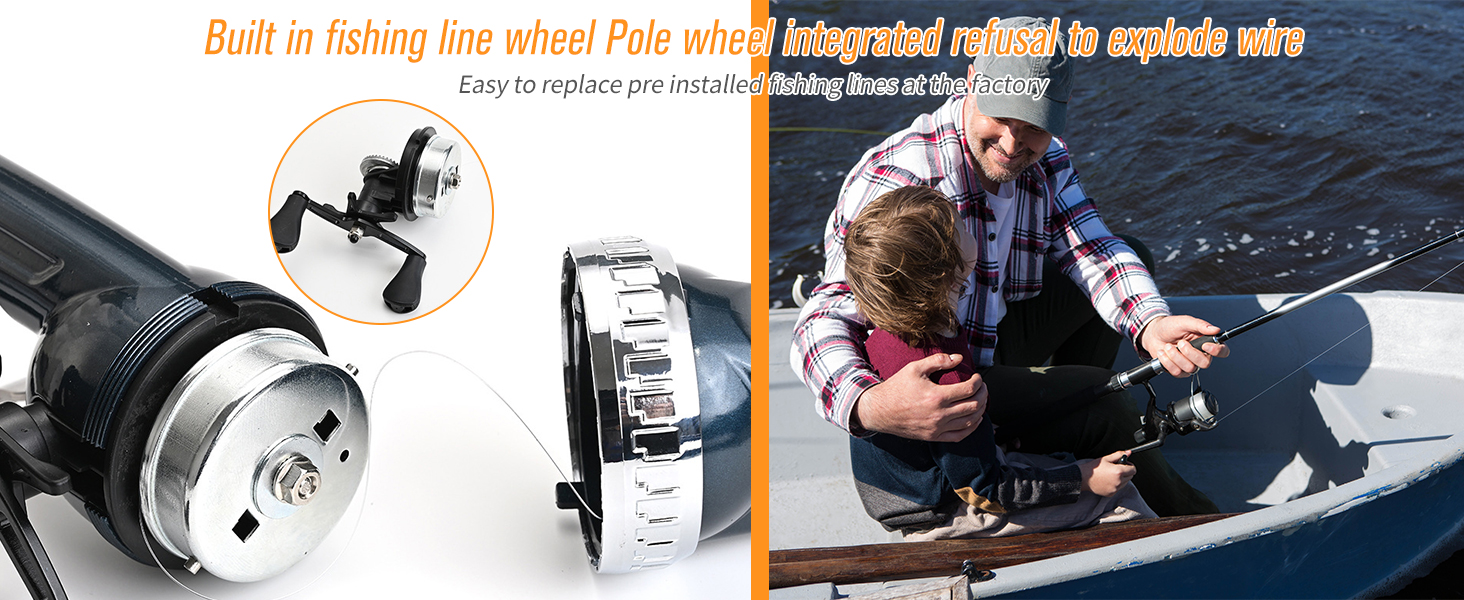 Fishing Gear Pocket Fishing Rod Integrated Fishing Rod and Reel Combo Telescopic Fishing Rod