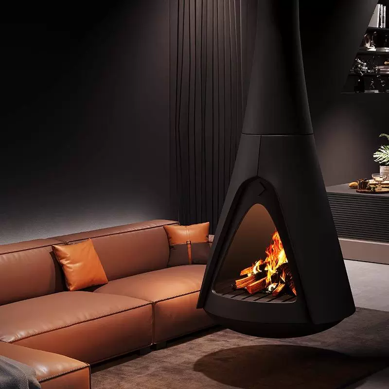 Luxury Indoor Hanging Fireplace Shine 6-Hearthartsinn