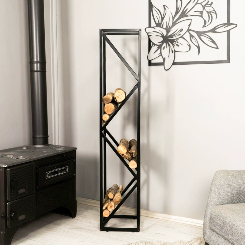 Vertical Firewood Rack-Hearthartsinn