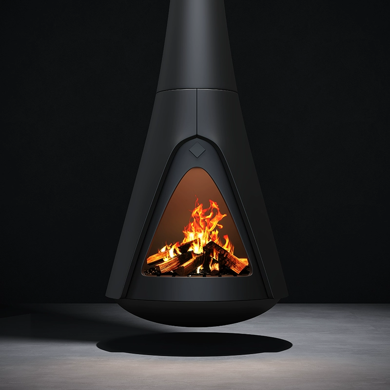 Luxury Indoor Hanging Fireplace Shine 6-Hearthartsinn