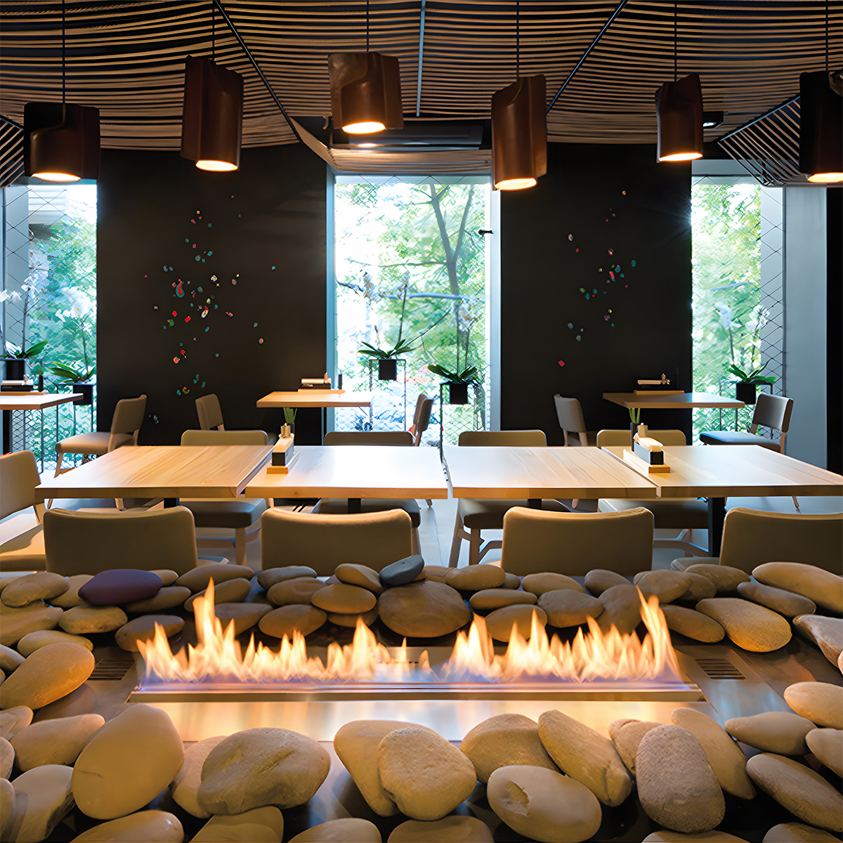 Bioethanol Real Fire Fireplace Core Ember 6-Hearthartsinn