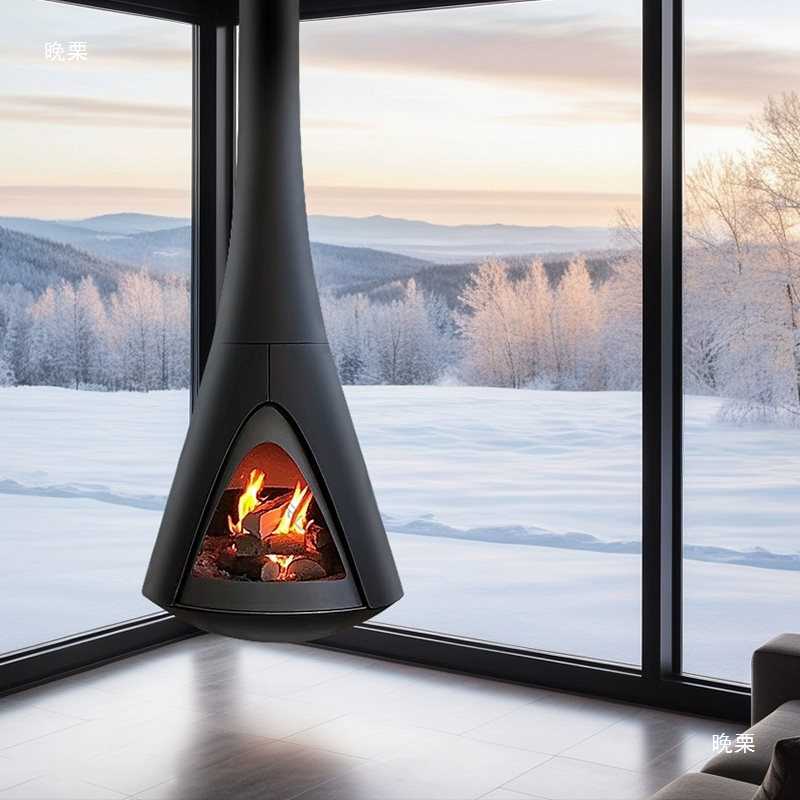 Luxury Indoor Hanging Fireplace Shine 6-Hearthartsinn