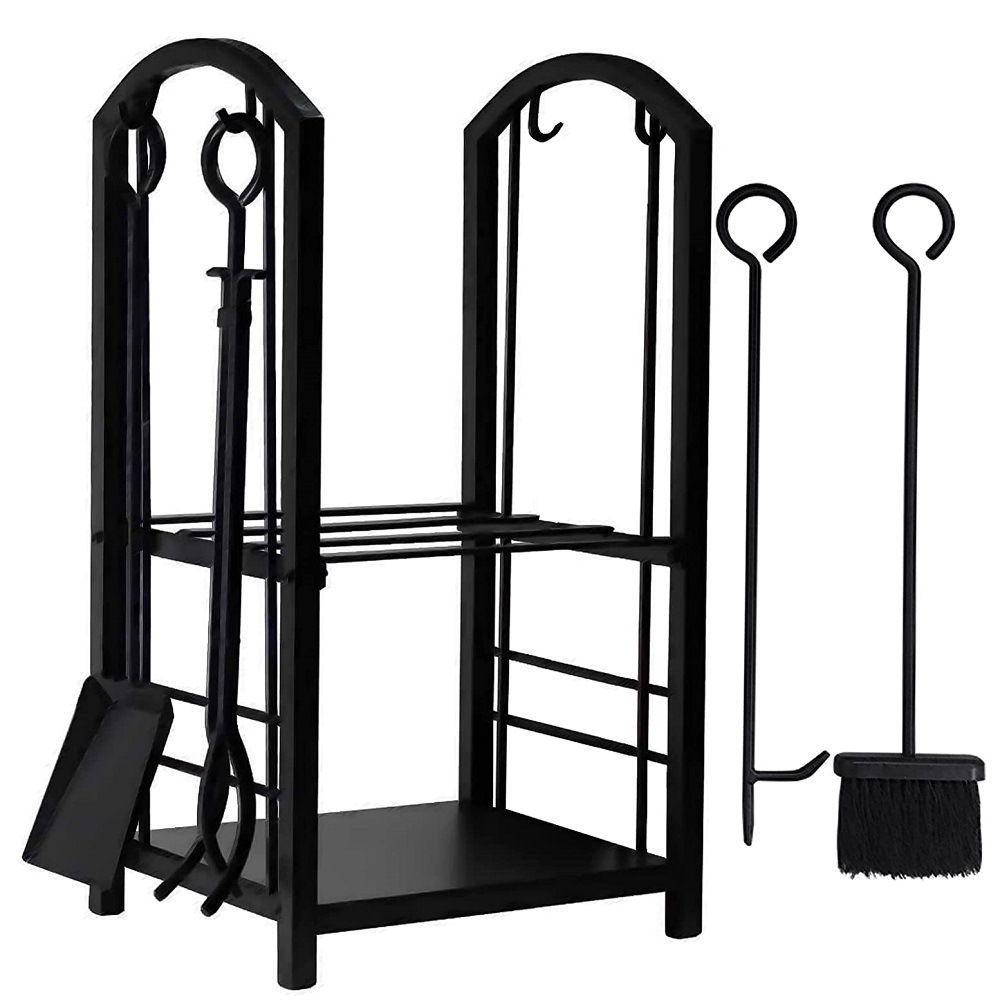 European-Style Metal Firewood Rack-Hearthartsinn