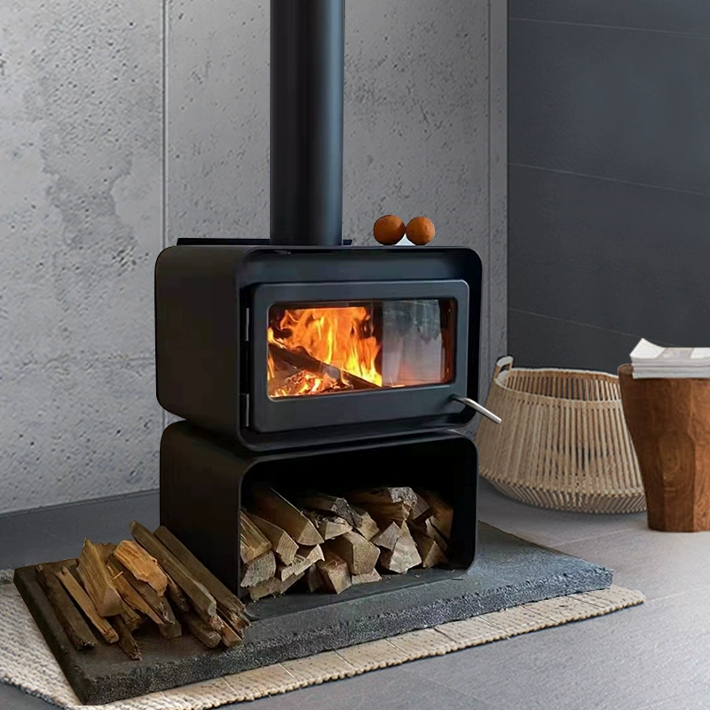 Simple Rotating Wood Burning Fireplace Wood Stove Ember 4-Hearthartsinn