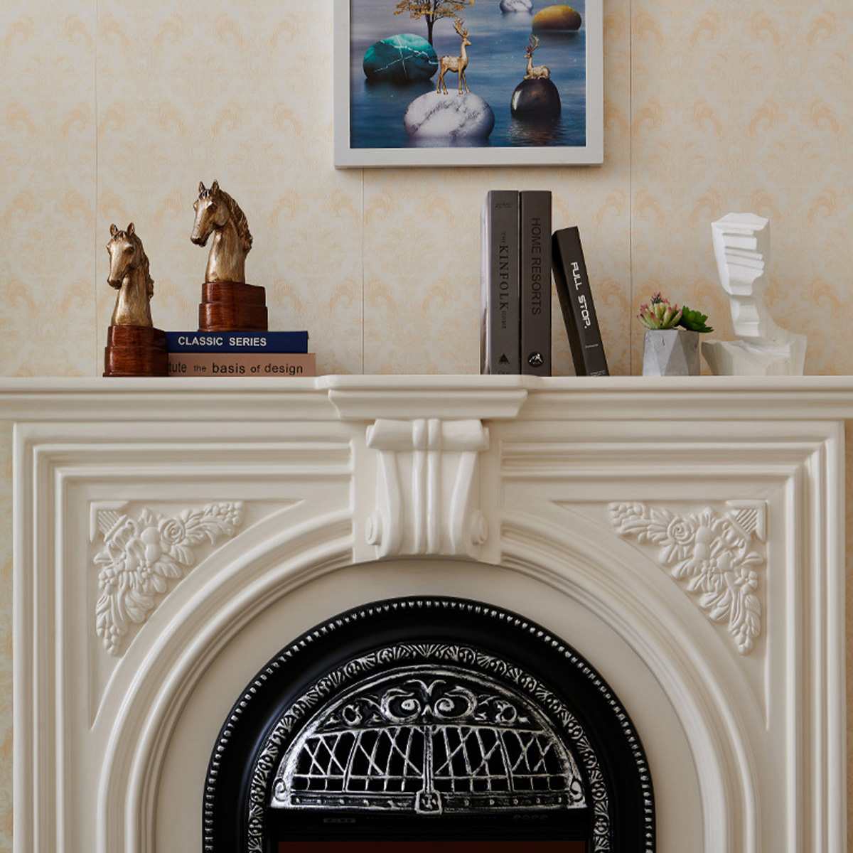 Simple French Electronic Fireplace Aurora2-Hearthartsinn