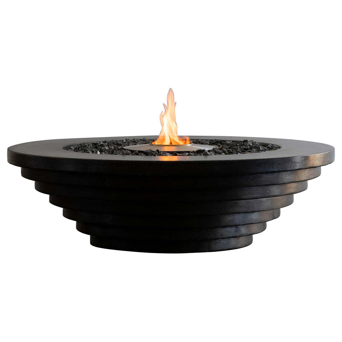 Metal Concrete Stepped Gas Fire Pit Volcano 12-Hearthartsinn