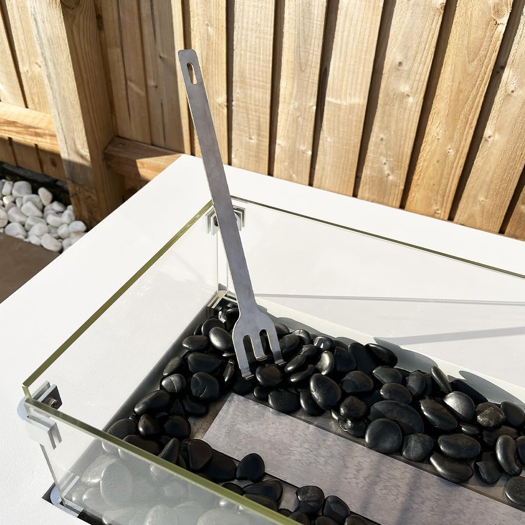 Stainless Steel Concrete Finish Gas Fire Pit Volcano 10-Hearthartsinn